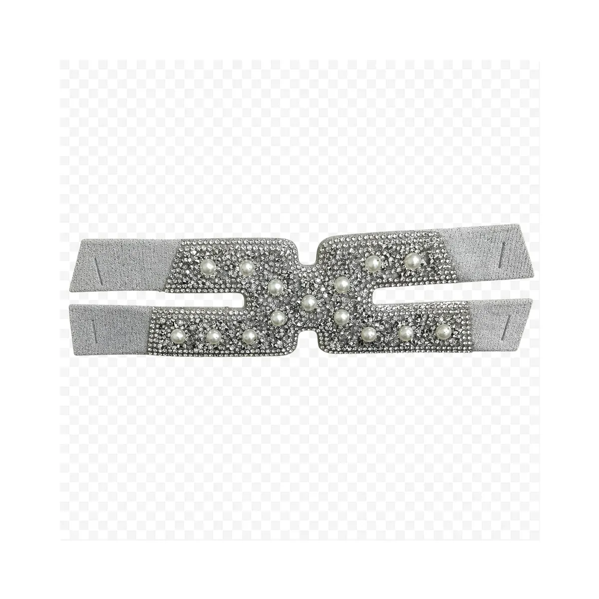 Pearl Rhinestone Elastic Shoe Upper – 4 Colors detail 3