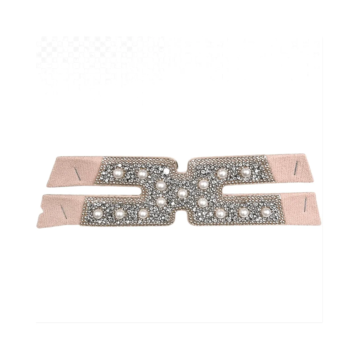 Pearl Rhinestone Elastic Shoe Upper – 4 Colors detail 5