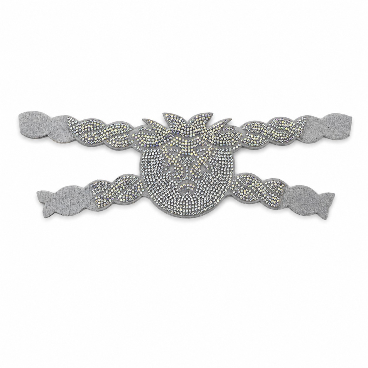 Pink rhinestone lion head sandal shoe upper for women sandals